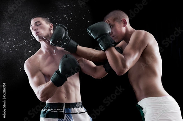 Fototapeta Two man boxing
