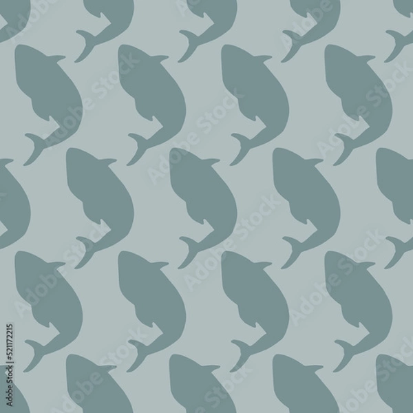 Fototapeta Cute seamless pattern with abstract organic elements, .flowing figures