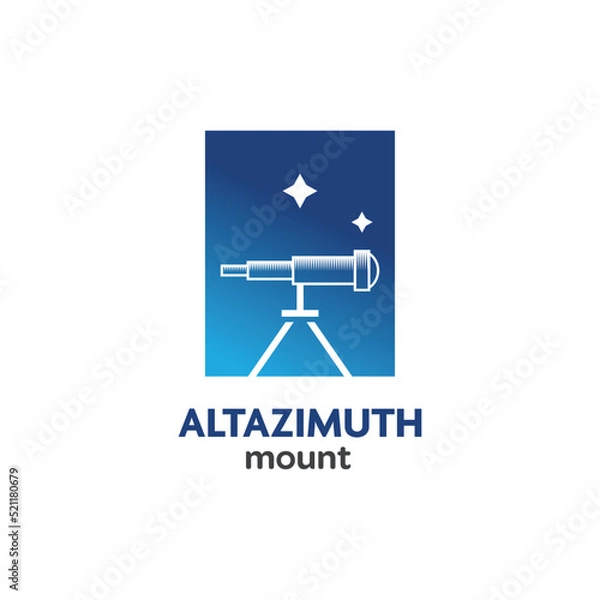 Obraz Telescope Astrology Logo