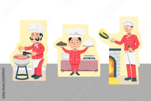 Obraz chef concept illustration
