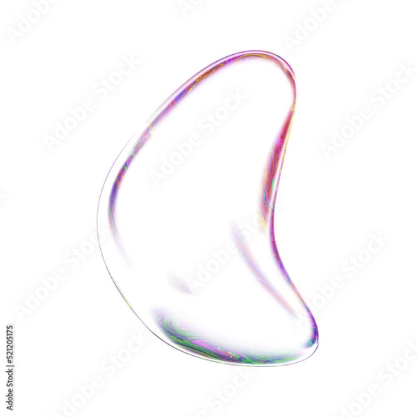 Obraz Glass abstract shapes objects on a transparent background