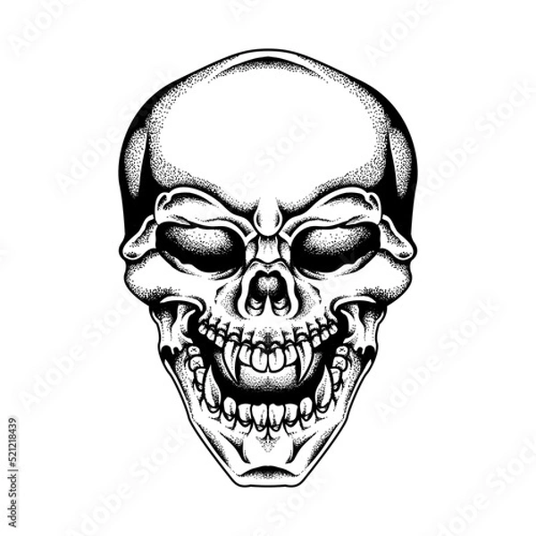 Fototapeta Skull Vector Illustration