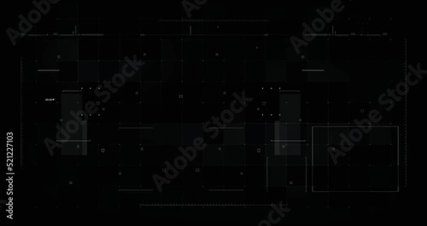 Fototapeta Technology abstract background Video Overlay 009