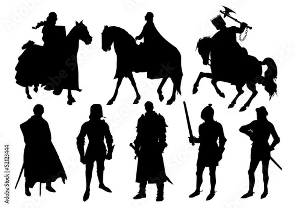 Obraz Knight silhouettes