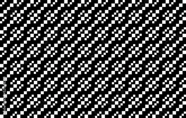 Fototapeta Black and White pattern repeat. Abstract Monochrome Background. Textile swatch. Modern Fabric design. Abstract background pattern in geometric ornamental style. Squares. Simple Design for wallpapers.
