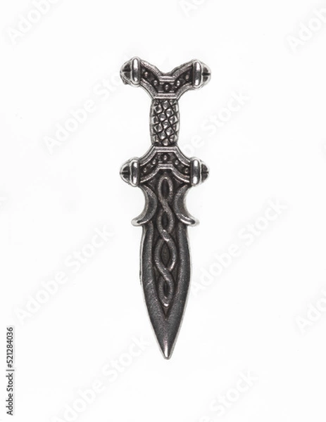 Obraz viking sword isolated on white background