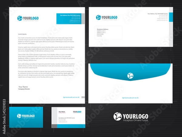 Obraz Stationery Template Pack 01