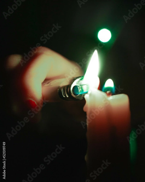 Obraz Lighting a Candle
