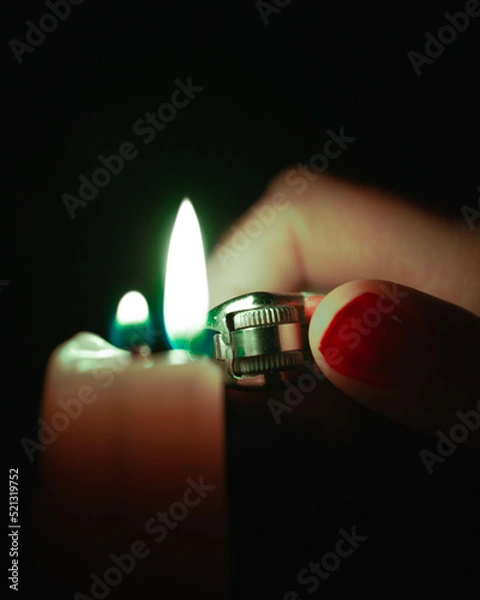 Obraz Lighting a Candle