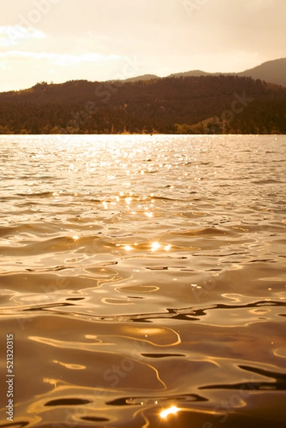 Obraz sunset on the lake
