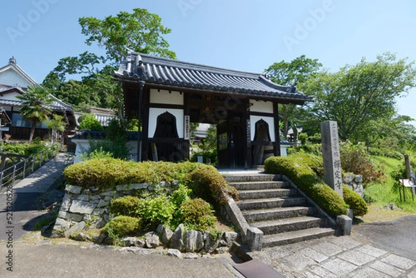 Fototapeta 禅定寺　仁王門　京都府宇治田原町