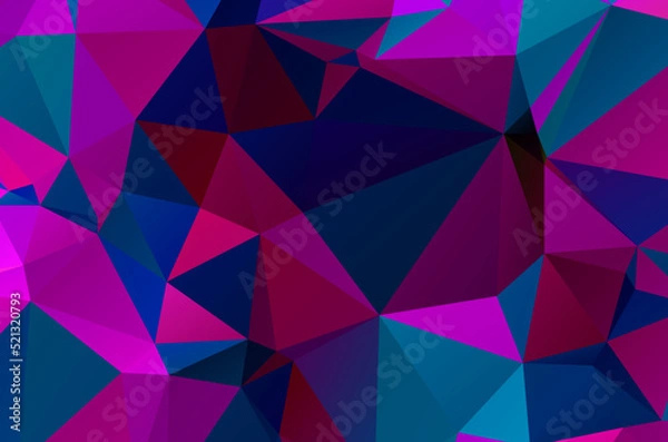 Fototapeta Geometric design for business presentations or web. Colorful swirl rainbow polygon background or frame. Abstract Rectangle
