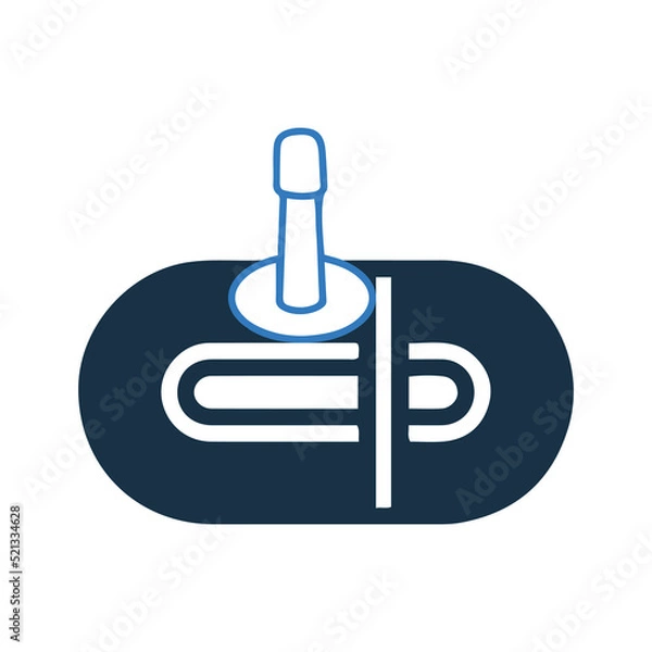 Obraz Bike components or tubes icon