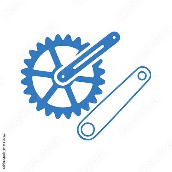 Obraz Bike components or cycling parts icon