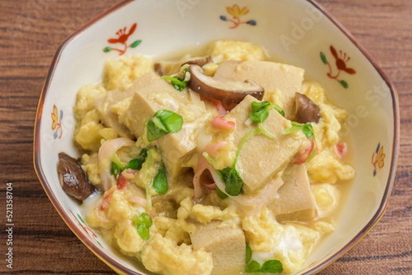 Obraz 高野豆腐の玉子とじ