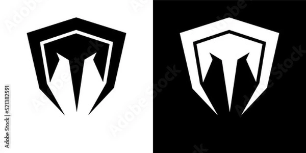 Fototapeta LOGO VECTOR GAMING MASK  SYMBOL ICON T