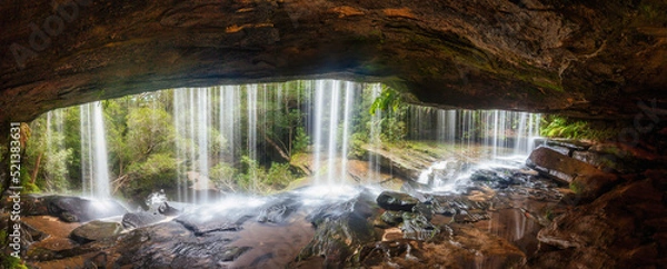 Obraz waterfall in the cave