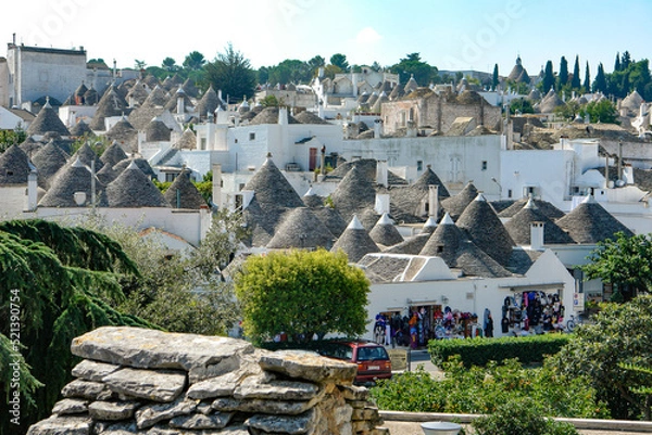 Obraz アルベロベッロ・世界遺産のトゥルッリの街並み