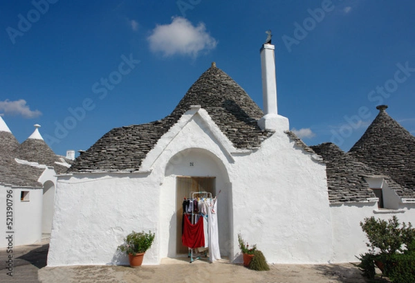 Obraz アルベロベッロ・世界遺産のトゥルッリの街並み