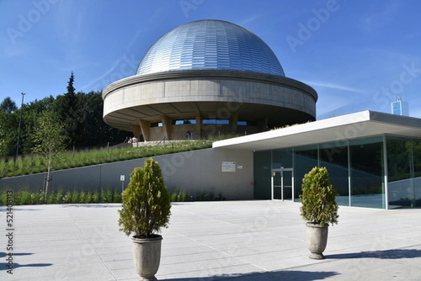 Obraz Planetarium Śląskie w Chorzowie, kopuła, obserwatorium astronomiczne, obserwacyjne, 