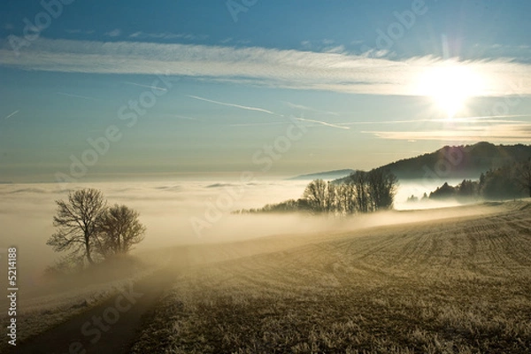 Obraz Promenade sur une mer de nuage suisse