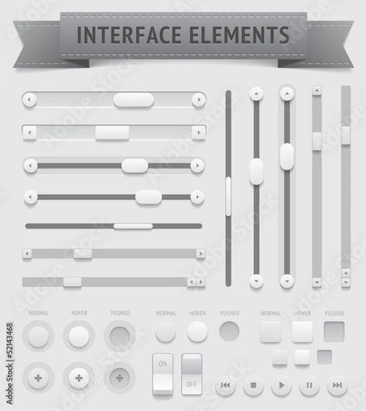 Fototapeta User interface elements