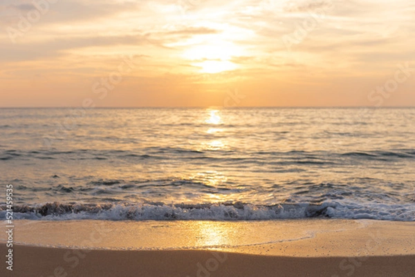 Fototapeta 夕日とビーチ