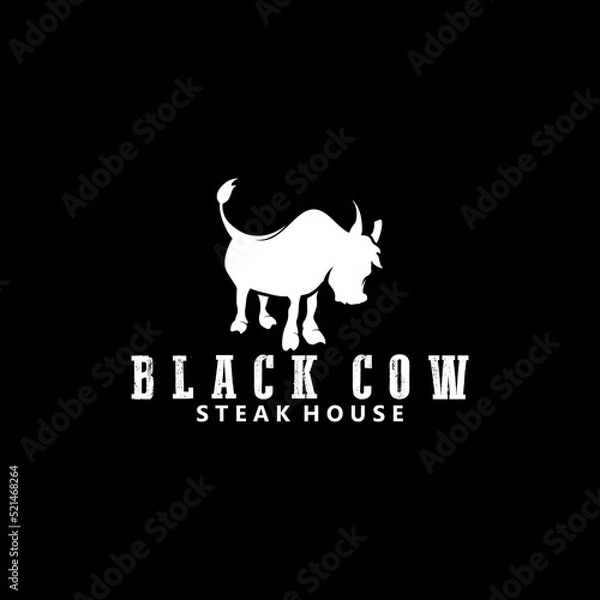 Obraz Simple logo cow