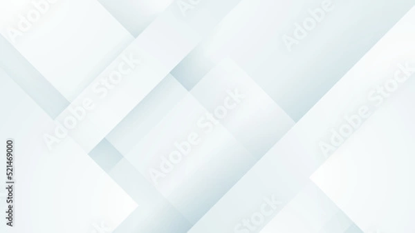 Fototapeta Abstract white geometric shape with futuristic concept background. White texture background