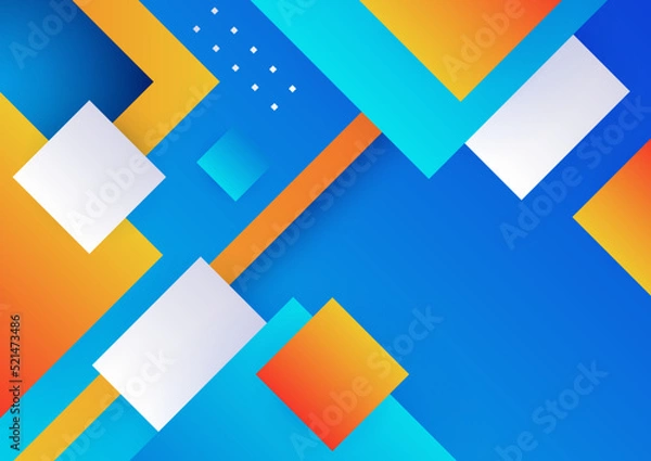 Fototapeta Colourful abstract background. Modern abstract covers, minimal covers design. Colorful geometric background, vector illustration.