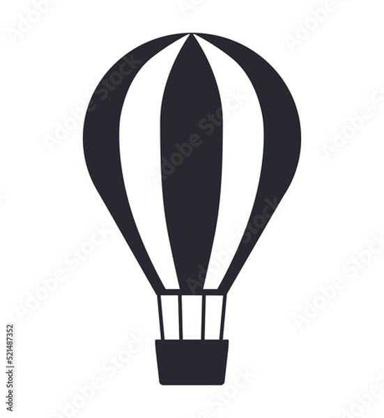 Obraz Hot air balloon ballooning flight icon