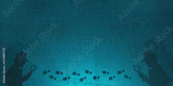 Obraz Virtual Detective, Footprints Ends