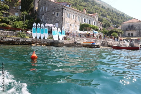 Fototapeta Arriving in Port of Kotor
