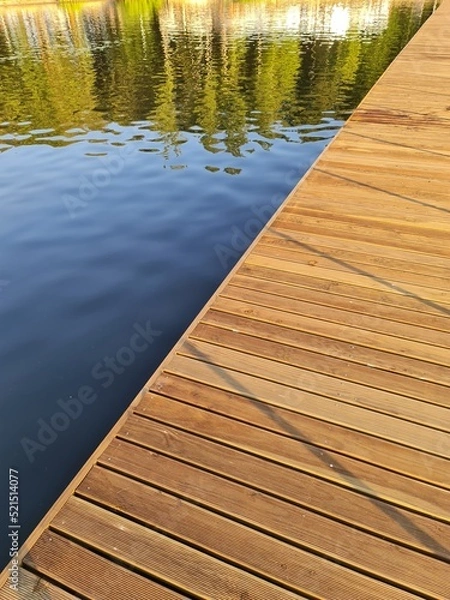 Obraz wooden pier on lake