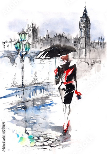 Fototapeta Moda w mieście