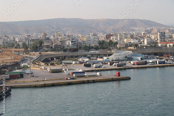 Fototapeta Cruise Port in Athens, Greece