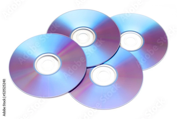 Obraz cd dvd isolated on white