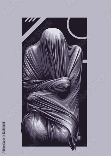 Obraz dark aesthetic illustration