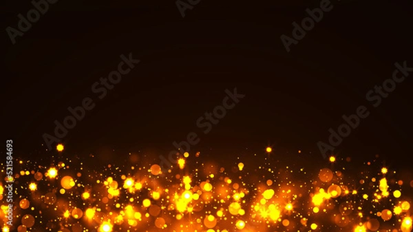 Obraz Abstract Yellow Glitter Holiday Background