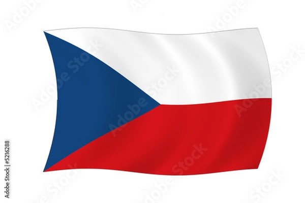 Fototapeta tschechien czechia Flagge
