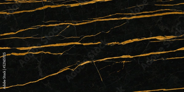 Fototapeta Black marble texture background with golden veins on surface. architecture decorative slab marble granite. black travertino natural marble texture for ceramic wall tile.