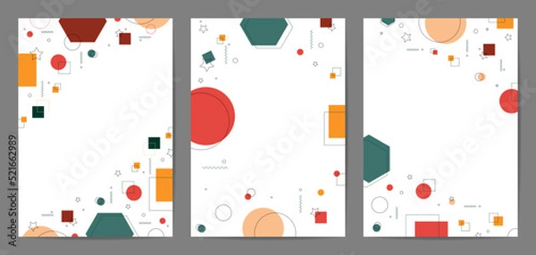 Fototapeta Memphis style , Abstract freeform shape geometric background , Vector and illustration, Template Design for shape banner or poster.