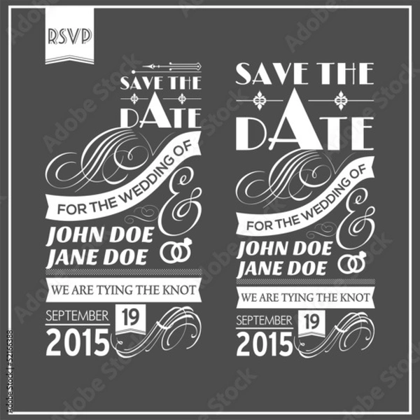 Obraz Wedding typography