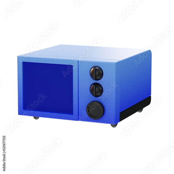 Obraz Microwave Device Electronic icon 3d illustration