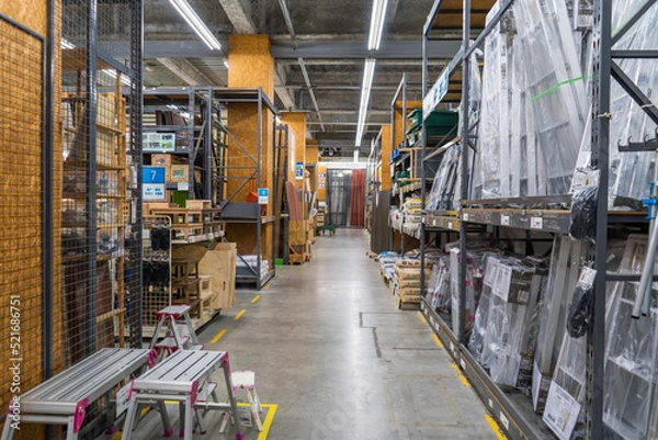 Obraz ホームセンターの資材売り場の風景