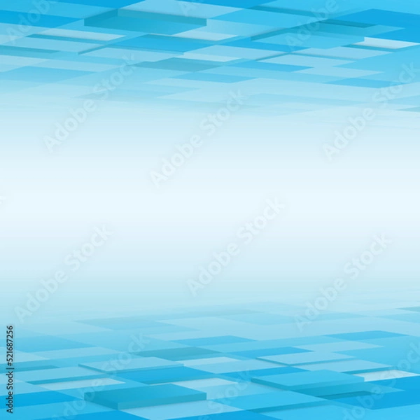 Fototapeta square box vector illustration of vision perspective background