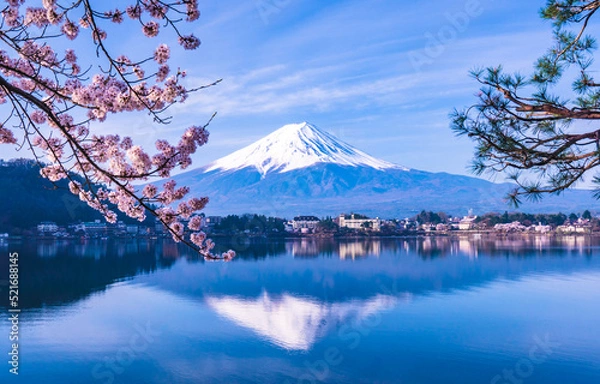 Fototapeta 産屋ヶ崎からの逆さ富士２０２２