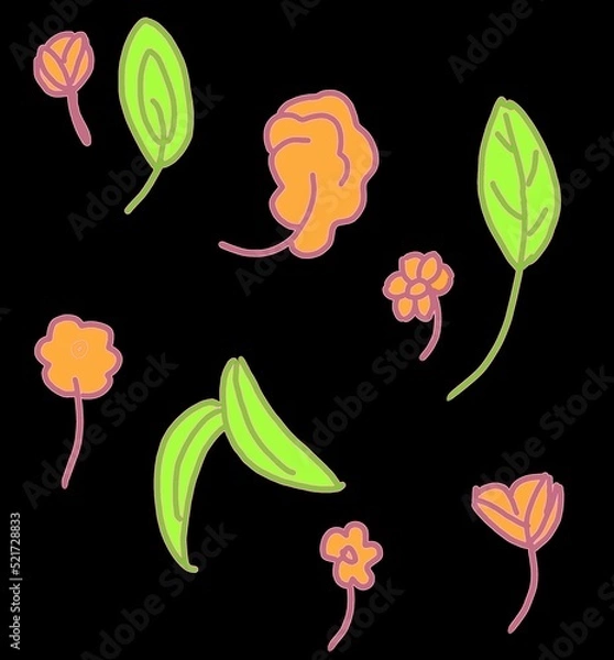 Obraz pattern with flowers