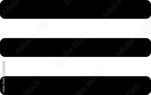 Fototapeta Hamburger Icon Vector Design Illustration on white background..eps
