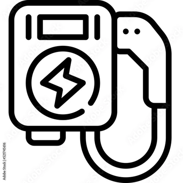 Obraz wallbox line icon